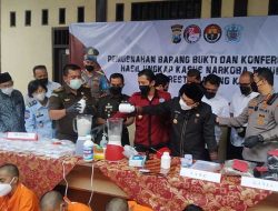 Kajari Kukar Musnahkan Barang Bukti 415 Gram Sabu, 63 Butir Double L hingga Barang Elektronik