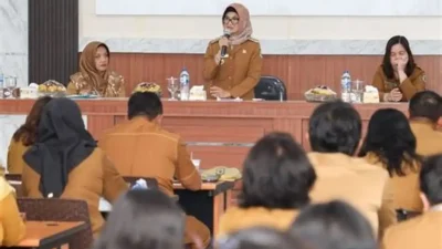 Wabup Terima Audiensi Duta Pelajar Sadar Hukum Kukar 2025 dan Putri Muslimah Nusantara